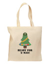 Christmas Tree - Ready for X-Mas Grocery Tote Bag-Grocery Tote-TooLoud-Natural-Medium-Davson Sales