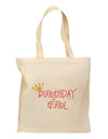 Birthday Girl - Princess Crown and Wand Grocery Tote Bag by TooLoud-Grocery Tote-TooLoud-Natural-Medium-Davson Sales