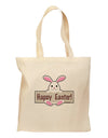 Cute Bunny - Happy Easter Grocery Tote Bag by TooLoud-Grocery Tote-TooLoud-Natural-Medium-Davson Sales