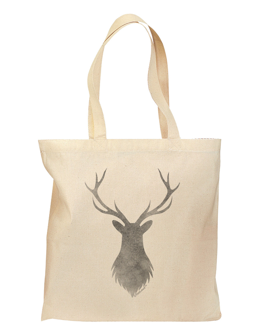 Majestic Stag Distressed Grocery Tote Bag-Grocery Tote-TooLoud-Natural-Medium-Davson Sales