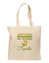 I Do Speak Tequila Grocery Tote Bag-Grocery Tote-TooLoud-Natural-Medium-Davson Sales