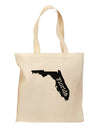 Florida - United States Shape Grocery Tote Bag-Grocery Tote-TooLoud-Natural-Medium-Davson Sales