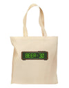 Beer 30 - Digital Clock Grocery Tote Bag by TooLoud-Grocery Tote-TooLoud-Natural-Medium-Davson Sales