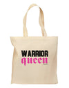 TooLoud Warrior Queen Pink Script Grocery Tote Bag-Grocery Tote-TooLoud-Natural-Medium-Davson Sales