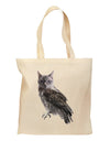 Lucky Cat Owl Grocery Tote Bag - Natural-Grocery Tote-TooLoud-Natural-Medium-Davson Sales