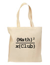 Math Club Grocery Tote Bag by TooLoud-Grocery Tote-TooLoud-Natural-Medium-Davson Sales