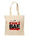 She's BAE - Right Arrow Grocery Tote Bag-Grocery Tote-TooLoud-Natural-Medium-Davson Sales