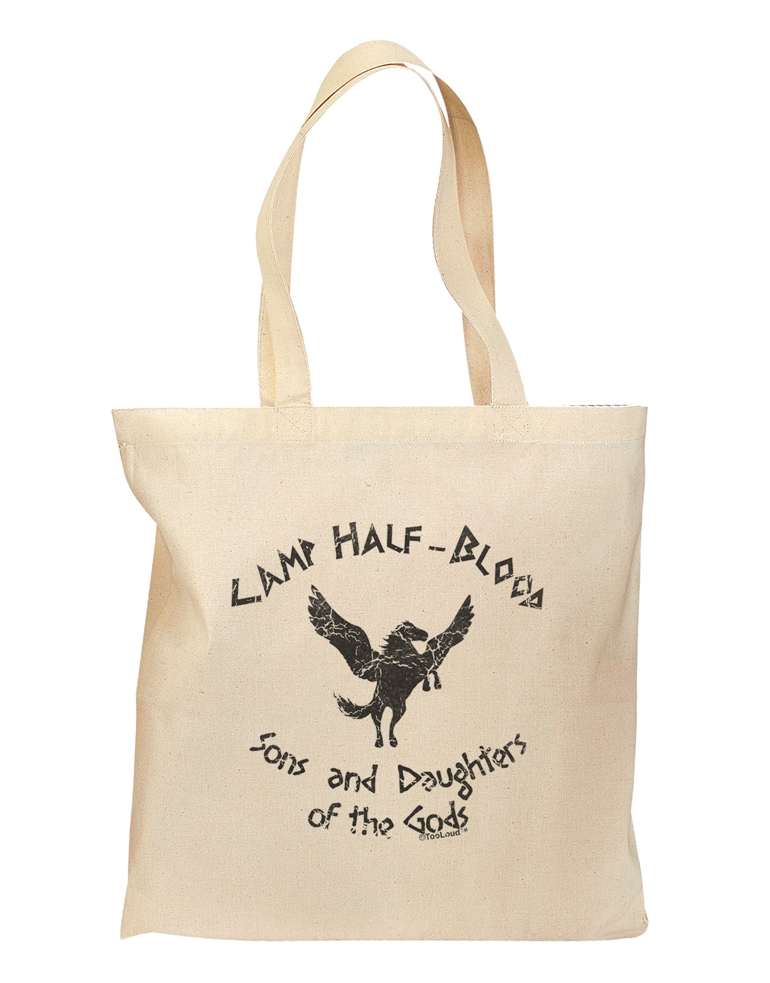 Camp Half-Blood Sons and Daughters Grocery Tote Bag-Grocery Tote-TooLoud-Natural-Medium-Davson Sales
