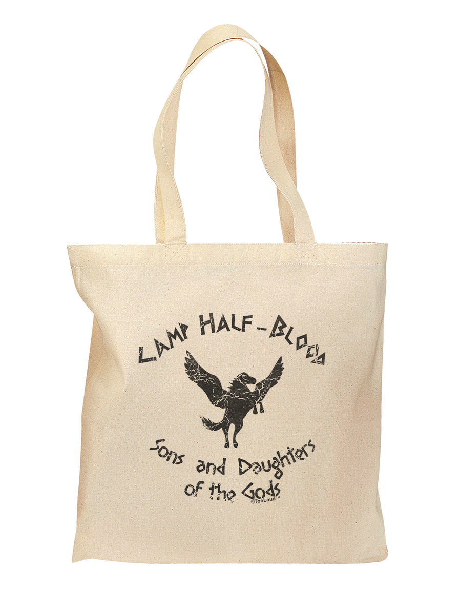 Camp Half-Blood Sons and Daughters Grocery Tote Bag-Grocery Tote-TooLoud-Natural-Medium-Davson Sales