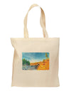 Castlewood Canyon Watercolor Grocery Tote Bag - Natural-Grocery Tote-TooLoud-Natural-Medium-Davson Sales