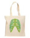 Human Green Skeleton Bones Ribcage Grocery Tote Bag-Grocery Tote-TooLoud-Natural-Medium-Davson Sales