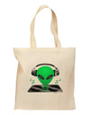 Alien DJ Grocery Tote Bag-Grocery Tote-TooLoud-Natural-Medium-Davson Sales