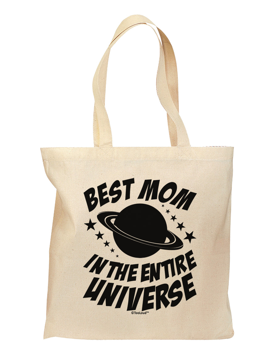 Best Mom in the Entire Universe Grocery Tote Bag by TooLoud-Grocery Tote-TooLoud-Natural-Medium-Davson Sales