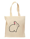 Cute Bunny Rabbit Easter Grocery Tote Bag-Grocery Tote-TooLoud-Natural-Medium-Davson Sales