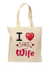 I Love Heart My Wife Grocery Tote Bag-Grocery Tote-TooLoud-Natural-Medium-Davson Sales