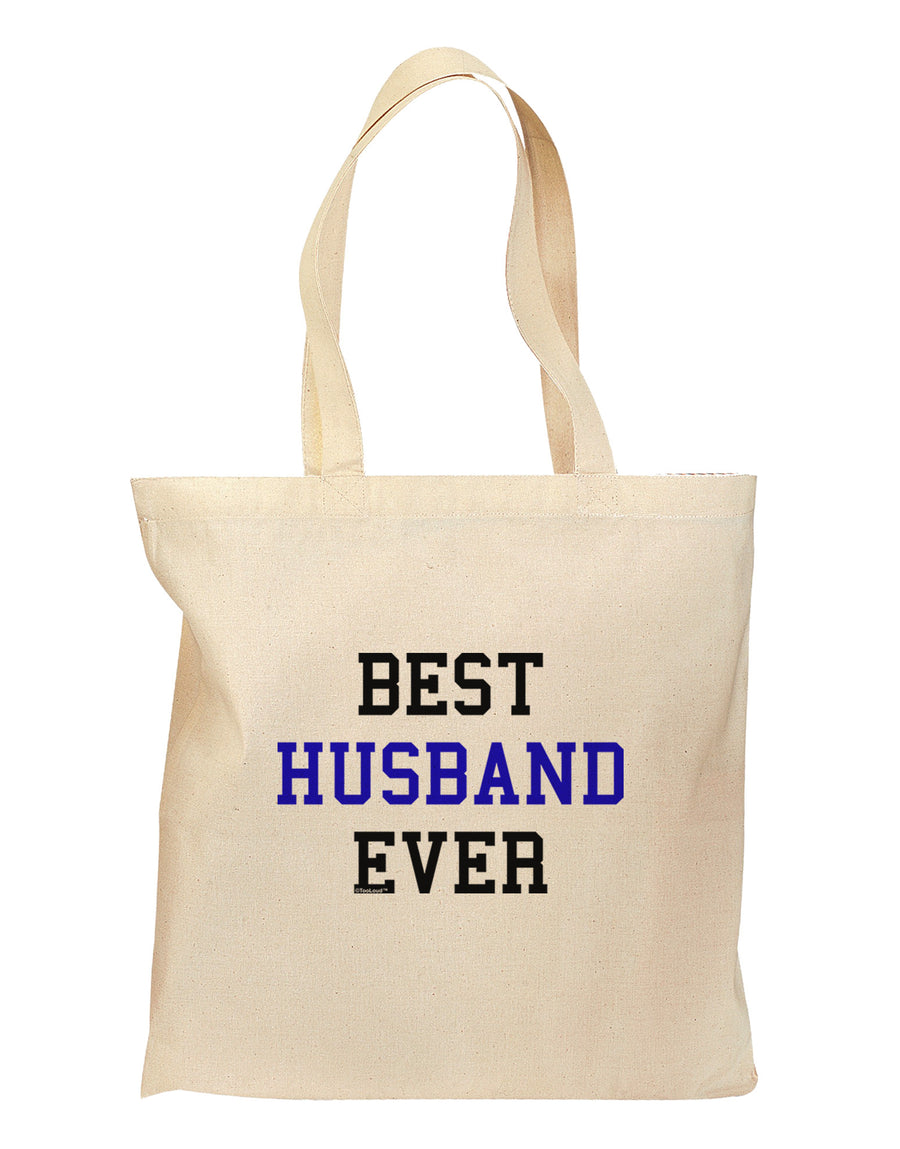 Best Husband Ever Grocery Tote Bag-Grocery Tote-TooLoud-Natural-Medium-Davson Sales