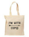 I'm With Cupid - Right Arrow Grocery Tote Bag by TooLoud-Grocery Tote-TooLoud-Natural-Medium-Davson Sales