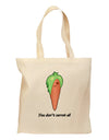 Carrot - You Don't Carrot All Grocery Tote Bag-Grocery Tote-TooLoud-Natural-Medium-Davson Sales