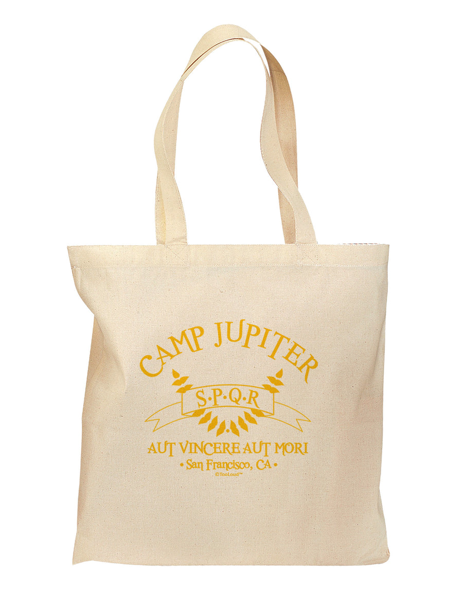 Camp Jupiter - SPQR Banner - Gold Grocery Tote Bag by TooLoud-Grocery Tote-TooLoud-Natural-Medium-Davson Sales