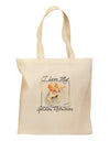 I Love My Golden Retriever Grocery Tote Bag-Grocery Tote-TooLoud-Natural-Medium-Davson Sales