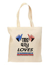 This Guy Loves America Grocery Tote Bag-Grocery Tote-TooLoud-Natural-Medium-Davson Sales