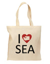 I Heart Seattle Grocery Tote Bag - Natural-Grocery Tote-TooLoud-Natural-Medium-Davson Sales