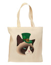 Leprechaun Disgruntled Cat Grocery Tote Bag-Grocery Tote-TooLoud-Natural-Medium-Davson Sales