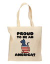 Proud to Be an Americat Grocery Tote Bag by TooLoud-Grocery Tote-TooLoud-Natural-Medium-Davson Sales