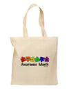 Autism Awareness Month - Colorful Puzzle Pieces Grocery Tote Bag by TooLoud-Grocery Tote-TooLoud-Natural-Medium-Davson Sales