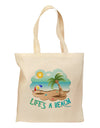 Fun Summer Beach Scene - Life's a Beach Grocery Tote Bag by TooLoud-Grocery Tote-TooLoud-Natural-Medium-Davson Sales