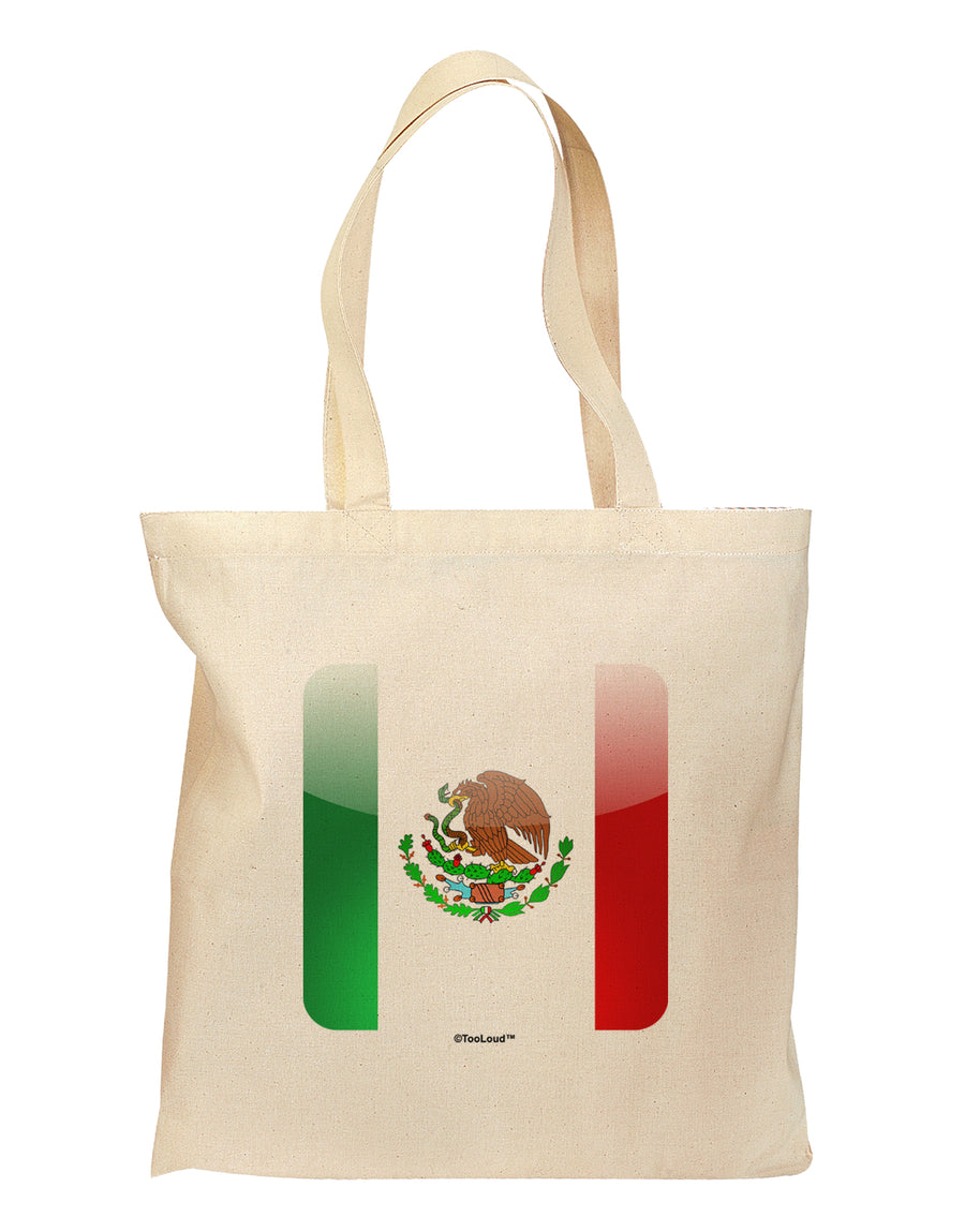 Mexican Flag App Icon Grocery Tote Bag by TooLoud-Grocery Tote-TooLoud-Natural-Medium-Davson Sales