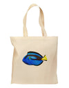 Blue Tang Fish Grocery Tote Bag - Natural-Grocery Tote-TooLoud-Natural-Medium-Davson Sales