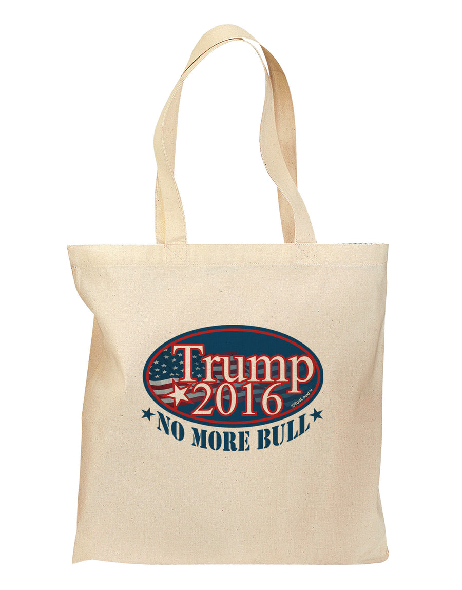 Trump No More Bull Grocery Tote Bag-Grocery Tote-TooLoud-Natural-Medium-Davson Sales