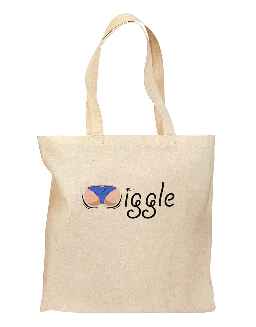 Wiggle - Twerk Light Grocery Tote Bag-Grocery Tote-TooLoud-Natural-Medium-Davson Sales