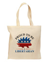 Proud To Be Libertarian Grocery Tote Bag-Grocery Tote-TooLoud-Natural-Medium-Davson Sales