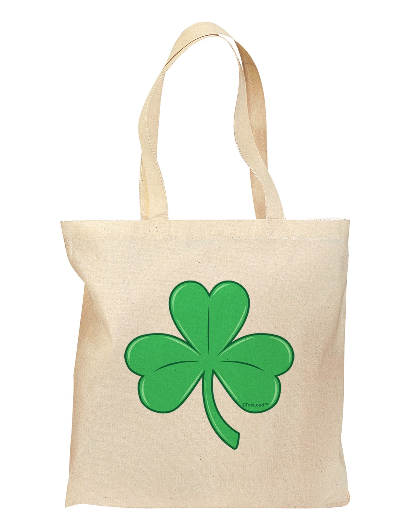 Shamrock Vector Design Grocery Tote Bag by TooLoud-Grocery Tote-TooLoud-Natural-Medium-Davson Sales