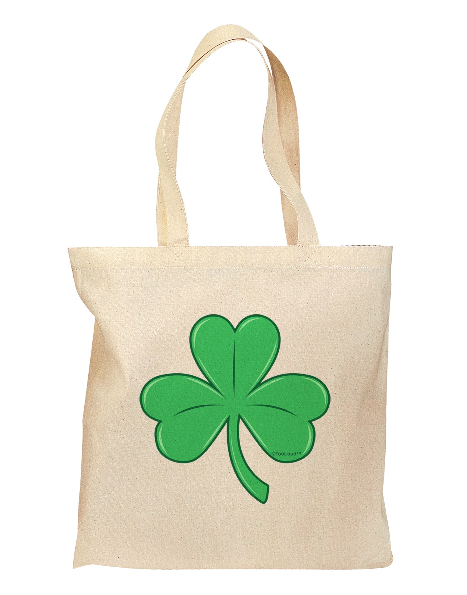 Shamrock Vector Design Grocery Tote Bag by TooLoud-Grocery Tote-TooLoud-Natural-Medium-Davson Sales