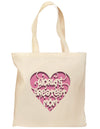 World's Greatest Mom Heart Grocery Tote Bag-Grocery Tote-TooLoud-Natural-Medium-Davson Sales