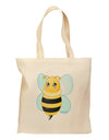 Cute Bee Grocery Tote Bag-Grocery Tote-TooLoud-Natural-Medium-Davson Sales