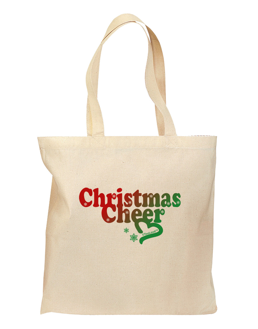 Christmas Cheer Color Grocery Tote Bag-Grocery Tote-TooLoud-Natural-Medium-Davson Sales