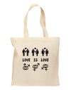 Love Is Love LGBT Marriage Equality Grocery Tote Bag-Grocery Tote-TooLoud-Natural-Medium-Davson Sales