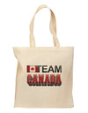 Sporty Team Canada Grocery Tote Bag - Natural-Grocery Tote-TooLoud-Natural-Medium-Davson Sales