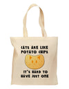 Cats Are Like Potato Chips Grocery Tote Bag by TooLoud-Grocery Tote-TooLoud-Natural-Medium-Davson Sales