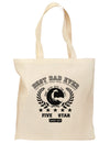 Best Dad Ever Collegiate Grocery Tote Bag-Grocery Tote-TooLoud-Natural-Medium-Davson Sales