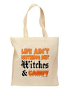 TooLoud Witches and Candy Color Grocery Tote Bag-Grocery Tote-TooLoud-Natural-Medium-Davson Sales