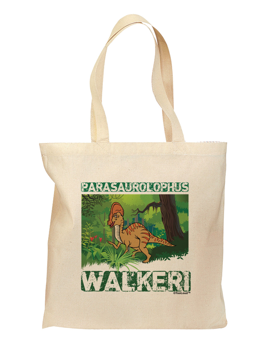 Parasaurolophus Walkeri - With Name Grocery Tote Bag by TooLoud-Grocery Tote-TooLoud-Natural-Medium-Davson Sales