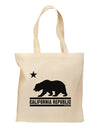 California Republic Design - Cali Bear Grocery Tote Bag by TooLoud-Grocery Tote-TooLoud-Natural-Medium-Davson Sales