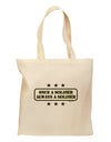 Always A Soldier Grocery Tote Bag-Grocery Tote-TooLoud-Natural-Medium-Davson Sales