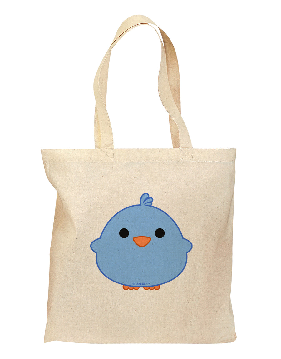 Cute Little Chick - Blue Grocery Tote Bag by TooLoud-Grocery Tote-TooLoud-Natural-Medium-Davson Sales