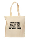 ATL Atlanta Text Grocery Tote Bag by TooLoud-Grocery Tote-TooLoud-Natural-Medium-Davson Sales